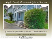 3 Bedroom Single-Family Home for Rent $1625