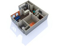floorplan - 1 to 3 bedrooms from $960 to $1340 - Carlyle At South Mountain Apartments in Phoenix, Arizona