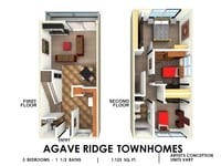 Three Bedroom - 3 Bedrooms 1.5 Bath from $2225 - 2 to 3 Beds from $1809 to $2225 - Agave Ridge Townhomes Apartments in San Diego, California