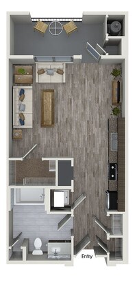 S1 - Studio 1 Bath from $2270 to $2450 - Studio to 2 bedrooms from $2270 to $3857 - 808 West Apartments in San Jose, California