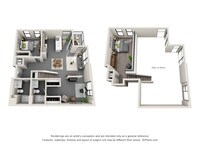 B3 M - 2 Bedrooms 2 Bath from $4050 to $4280 - Studio to 3 bedrooms from $1785 to $4795 - Topaz Apartments in Los Angeles, California