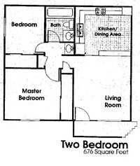 floorplan - 1 to 2 bedrooms from $530 to $665 - Acacia Gardens Apartments in Tucson, Arizona