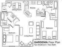 floorplan - 1 to 3 bedrooms Call for Rates - Willow Lake Apartments in Apopka, Florida