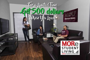 MORe Student Living-$500 gift cash per lease Apartments