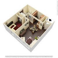 floorplan - 1 to 2 bedrooms from $649 to $959 - Wildcat Canyon Village Apartments in Tucson, Arizona