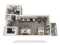 S3 - Studio 1 Bath from $1995 to $2090 - Studio to 3 bedrooms from $1785 to $4795 - Topaz Apartments in Los Angeles, California