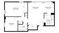 floorplan - 1 to 3 Beds from $1580 to $2175 - Canterbury Place in Roslindale, Massachusetts