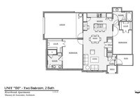 B6 - 2 Bedrooms 2 Bath from $1499 - 1 to 2 bedrooms from $369 to $1499 - Riverbrook Village - 55+ Active Senior Living Apartments in Humble, Texas